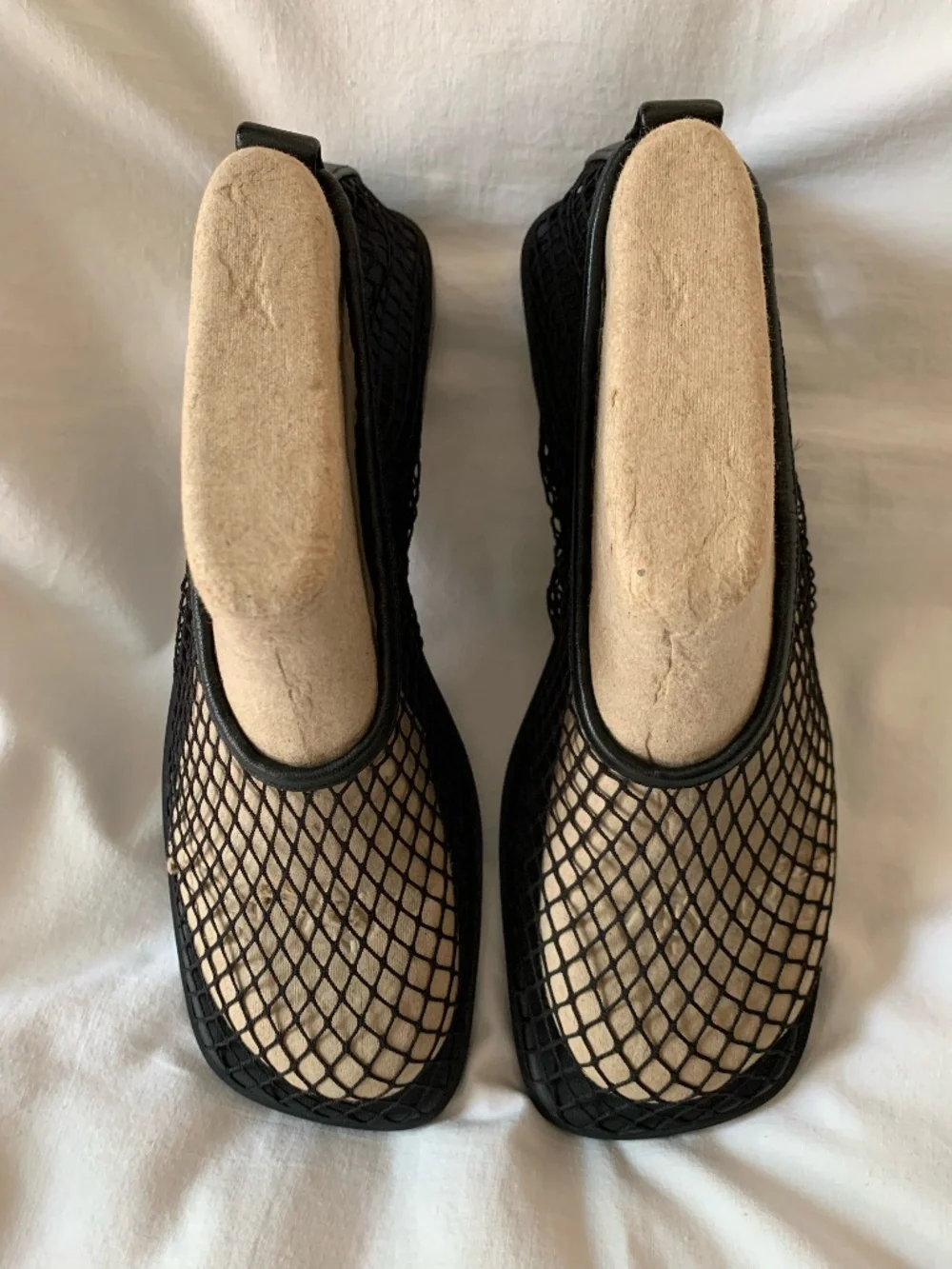 STINE GOYA black mesh 'SGReelo Ballerina Shoes'